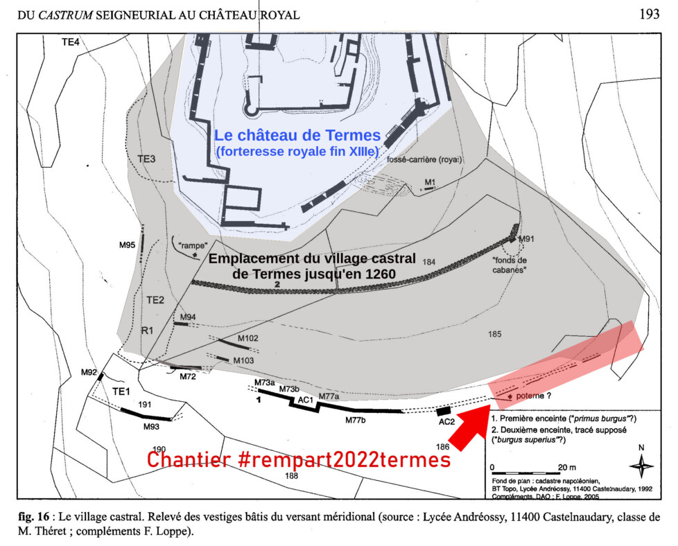 Localisation chantier ASCT 2019 Rempart2019Termes Loppe