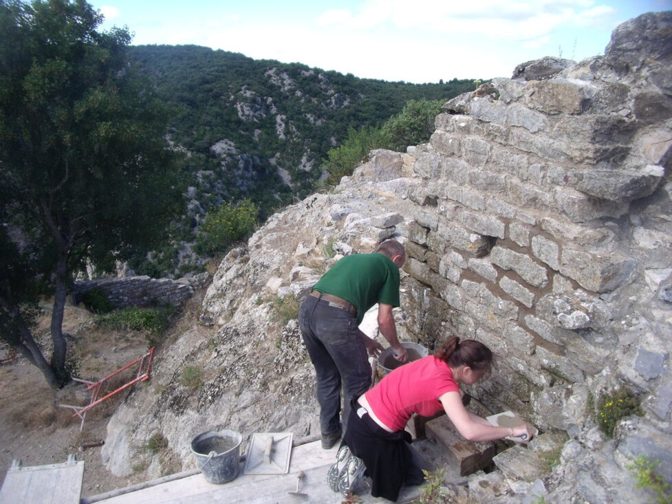 Chateau de Termes - Bénévoles REMPART 2010